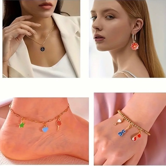 🔴 5 for $10 ONE Purple Cat Charm Pendant for Jewelry Making - Picture 7 of 9